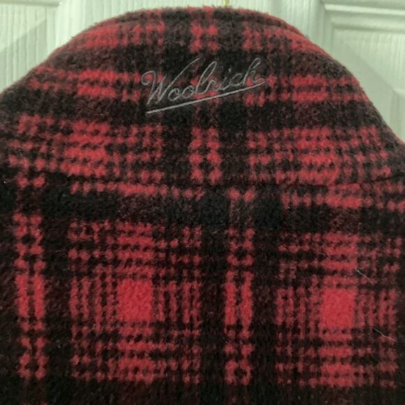Woolrich Red Plaid Vest  Sz Large Red Black Hunt Y2K Hiking Preppy Nerd - Picture 6 of 9